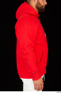 Dave arm dressed red hoodie upper body 0006.jpg